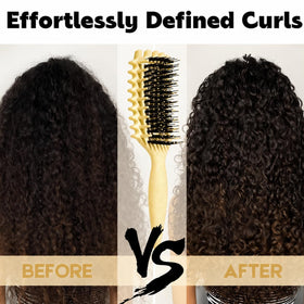 MMBVSZ Curly Hair Brush used on thick hair