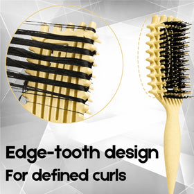 MMBVSZ Curly Hair Brush with bristle layout close-up