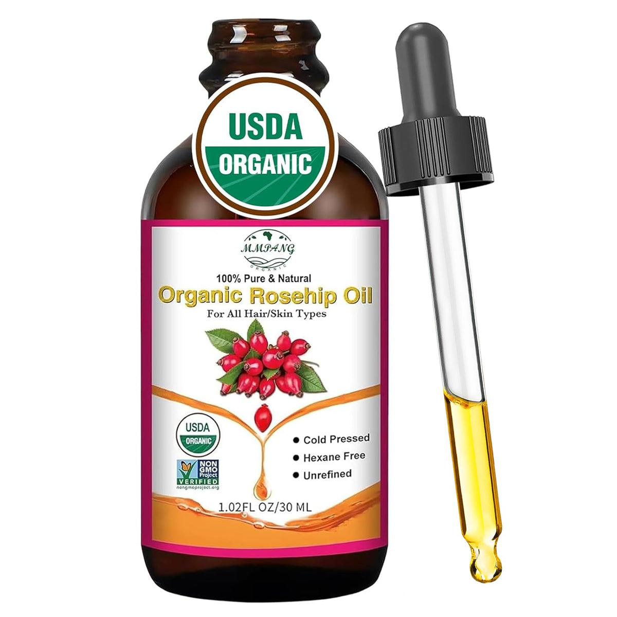 MMPANG Organic Rosehip Seed Oil 82g front view