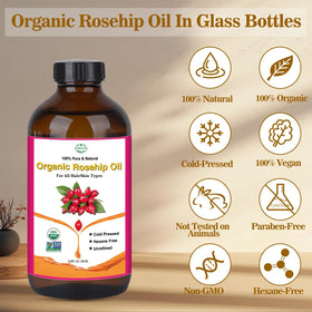 MMPANG Rosehip Seed Oil bottle with dropper