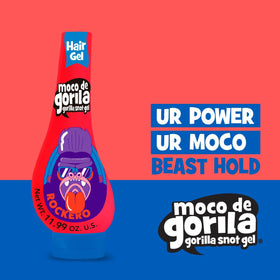 Moco de Gorila Explosive Rocker Hair Gel application on styled hair