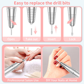 MOCOWIND nail drill with charging cable and accessories