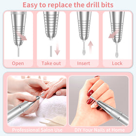 MOCOWIND Portable Nail Drill compact size for portability