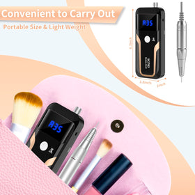 MOCOWIND Rechargeable Nail File side view with charging port