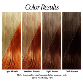 Model applying Adore Semi Permanent Hair Color