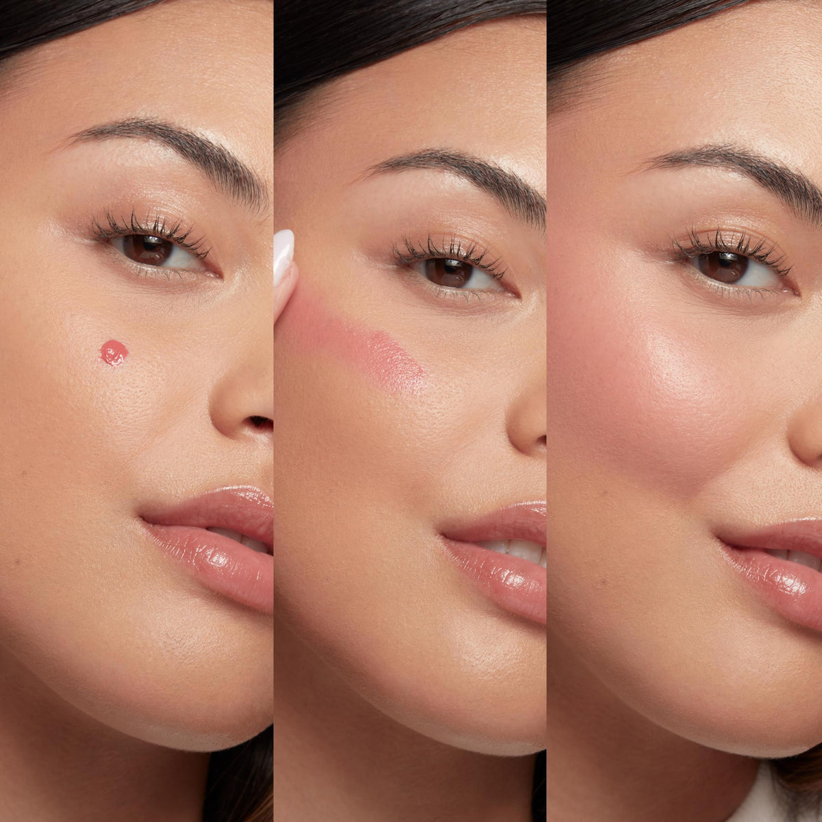 Model applying ColourPop Hi-Lite Dewy Liquid Highlighter