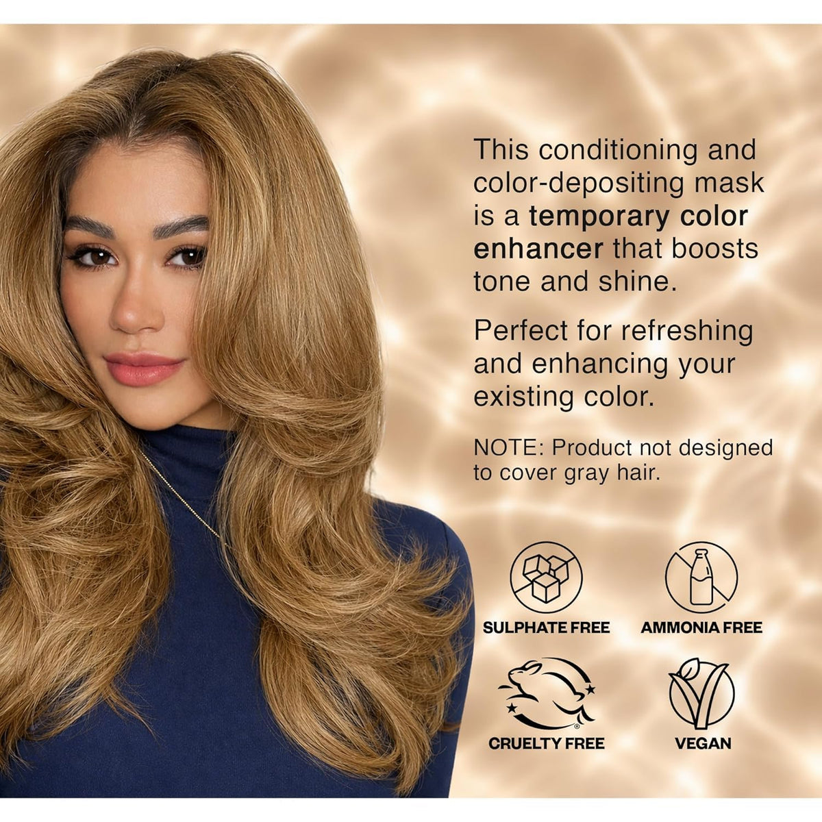 Model applying IGK A La Plage Hair Gloss