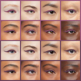 Model applying Kaely eyeliner on eyes