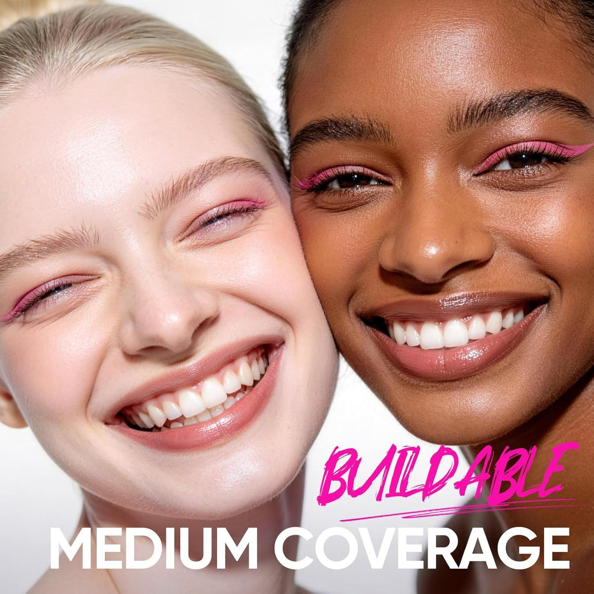 Model applying SKINTIFIC Pink Cushion Foundation