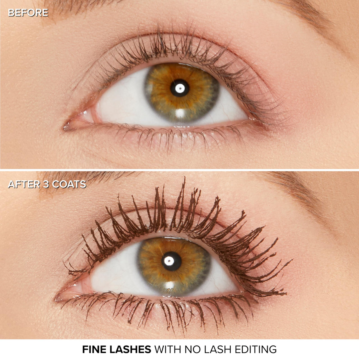 Model applying Too Faced Better Than Sex Mascara