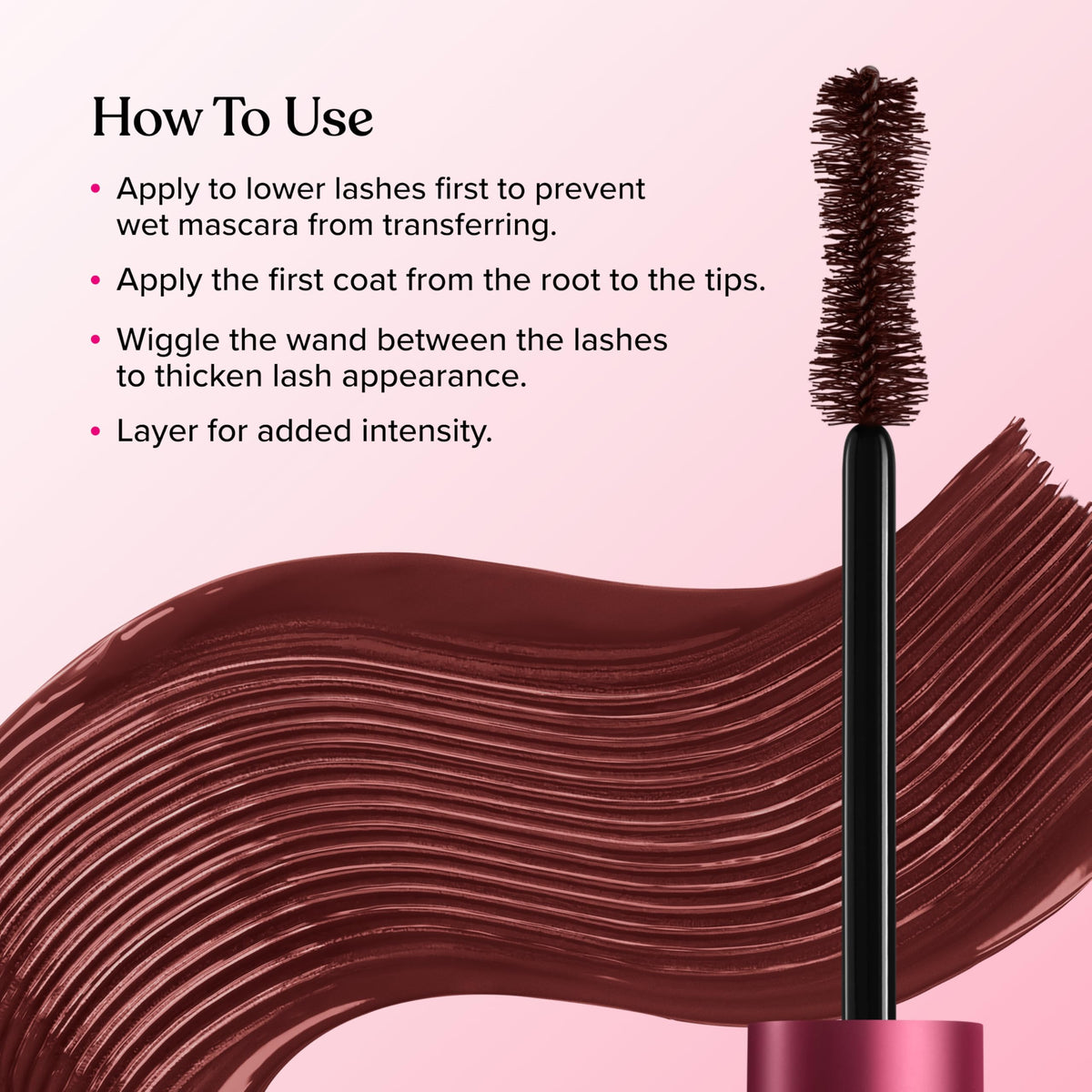 Model applying Too Faced Better Than Sex Mascara