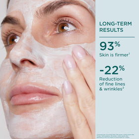 Model enjoying CLARINS Cryo-Flash Face Mask