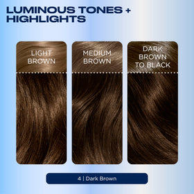 Model showcasing beautiful hair colour after using Clairol
