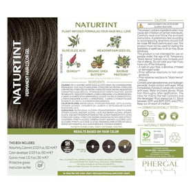 Model showcasing hair dyed with Naturtint 5N Light Chestnut Brown