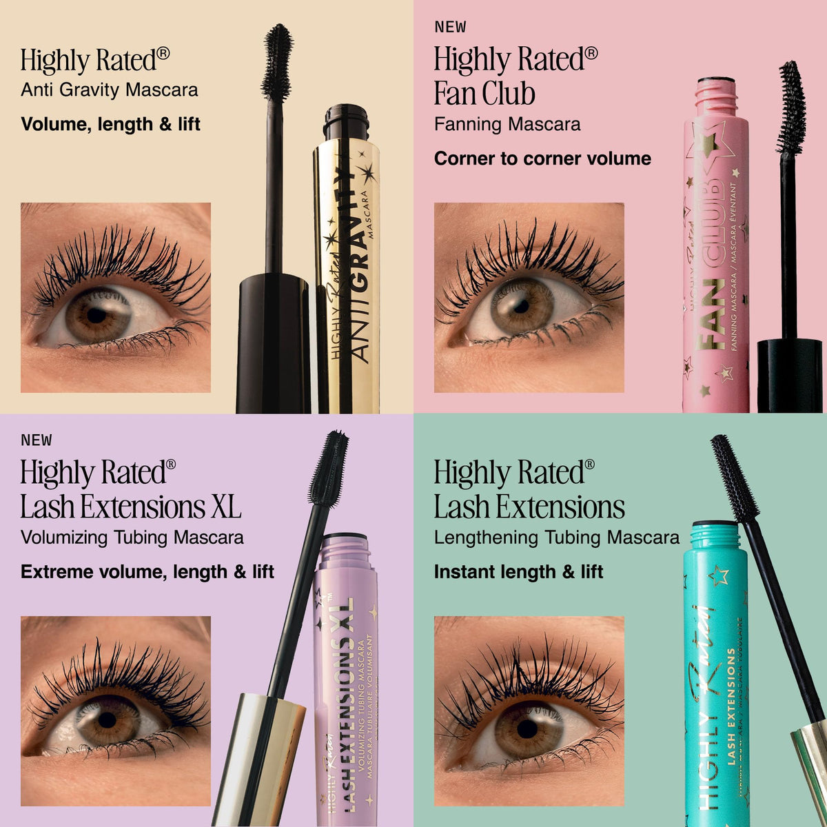 Model showcasing lashes with Milani mascara