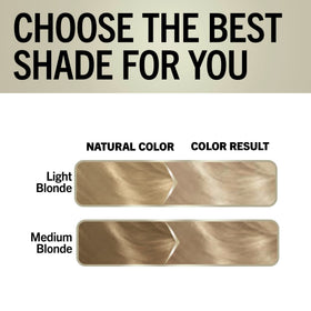 Model showcasing vibrant blonde hair after using Schwarzkopf Keratin Blonde