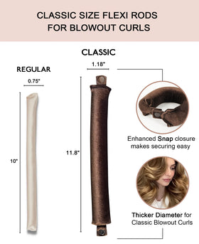 Model using RIFFIN heatless curlers overnight