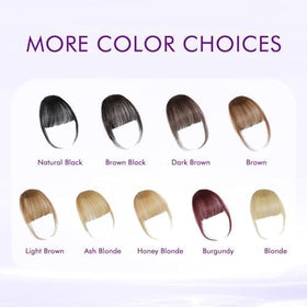 Model wearing ELEFOCUS Clip-on Bangs