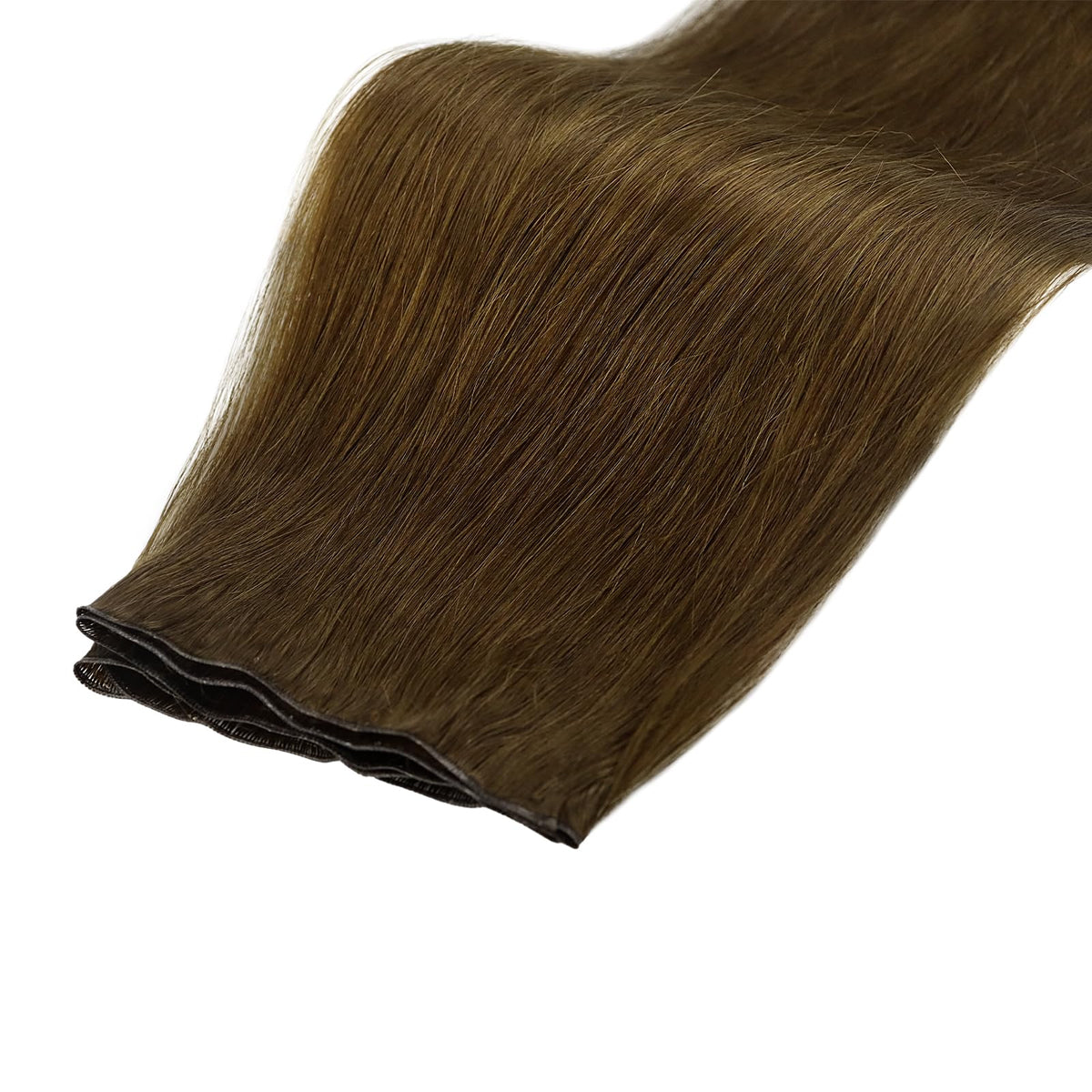 Model wearing Full Shine Hand Tied Weft Hair Extensions