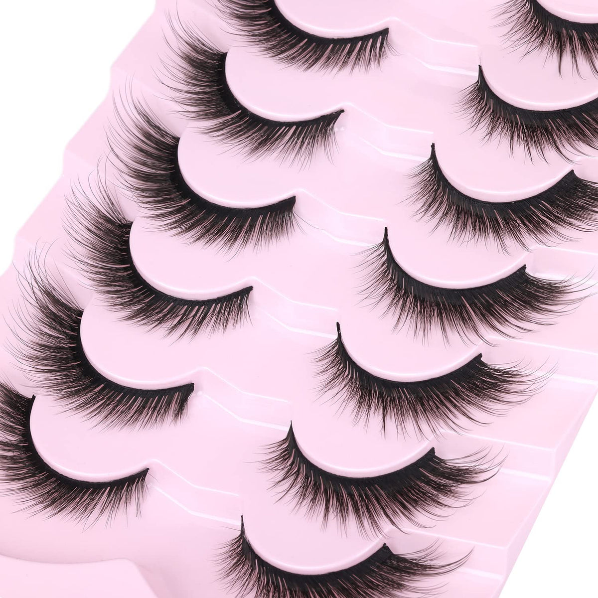 Model wearing Kiromiro Fox Eyelashes showcasing dramatic look
