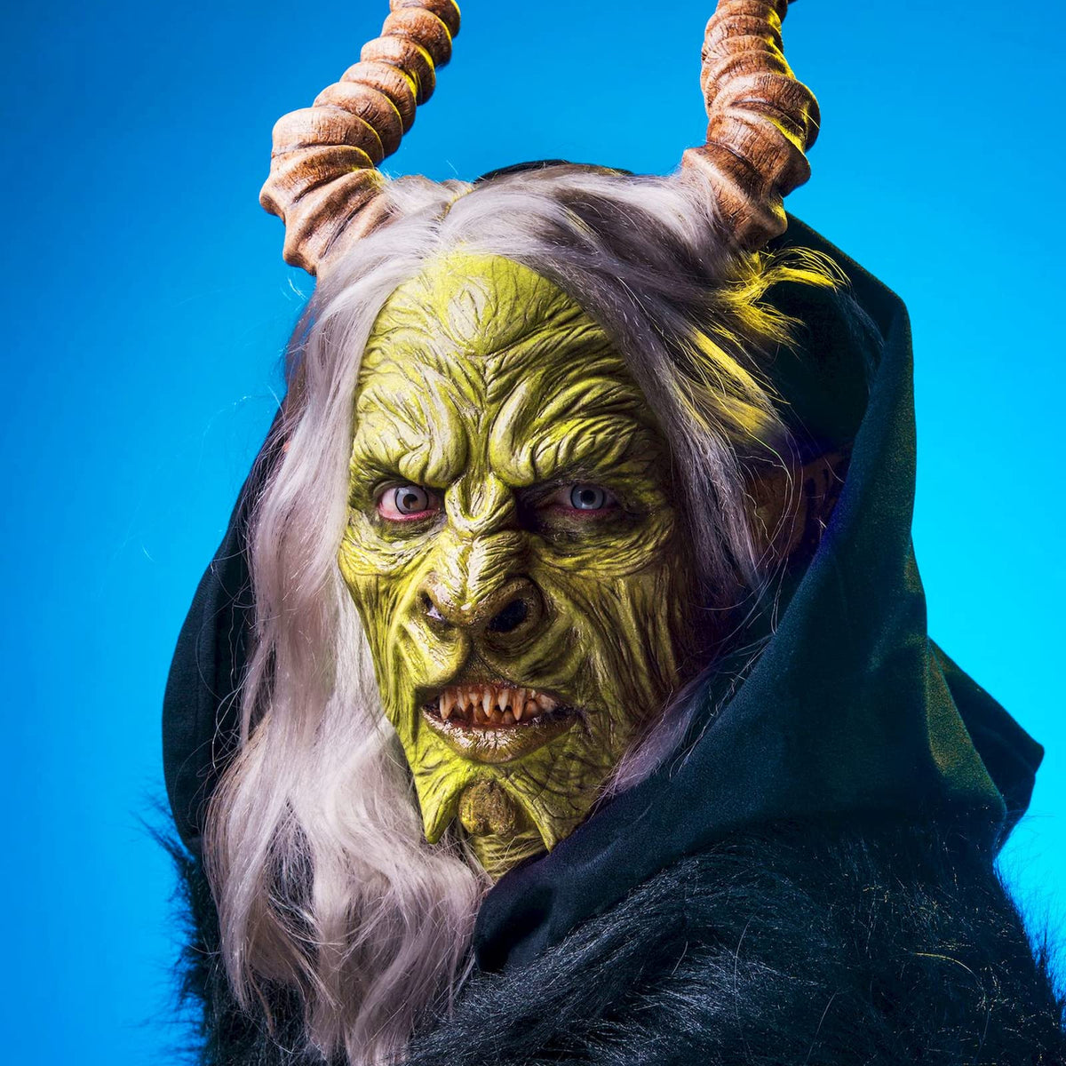 Model wearing MEICOLY Ogre Green Face Body Paint