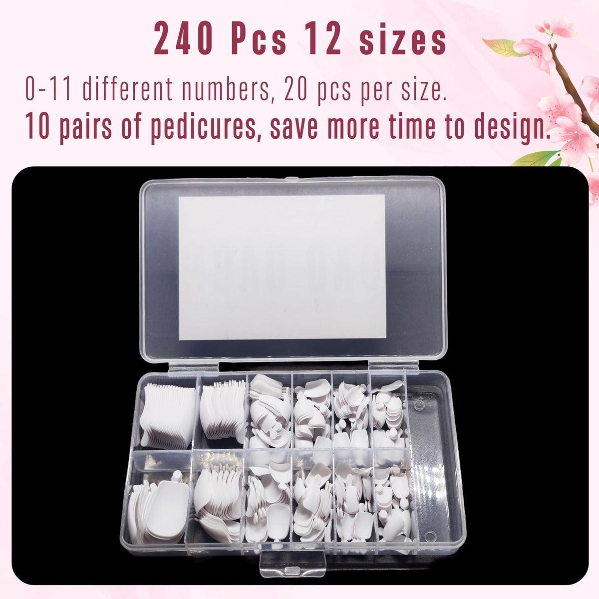 Model wearing NOVO OVO Fake Toe Nail Tips