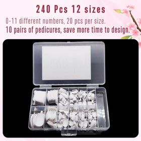Model wearing NOVO OVO Fake Toe Nail Tips