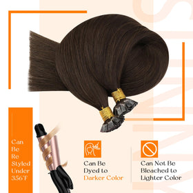 Model wearing Sunny Hair 20 Inch Flat Tip Hair Extensions