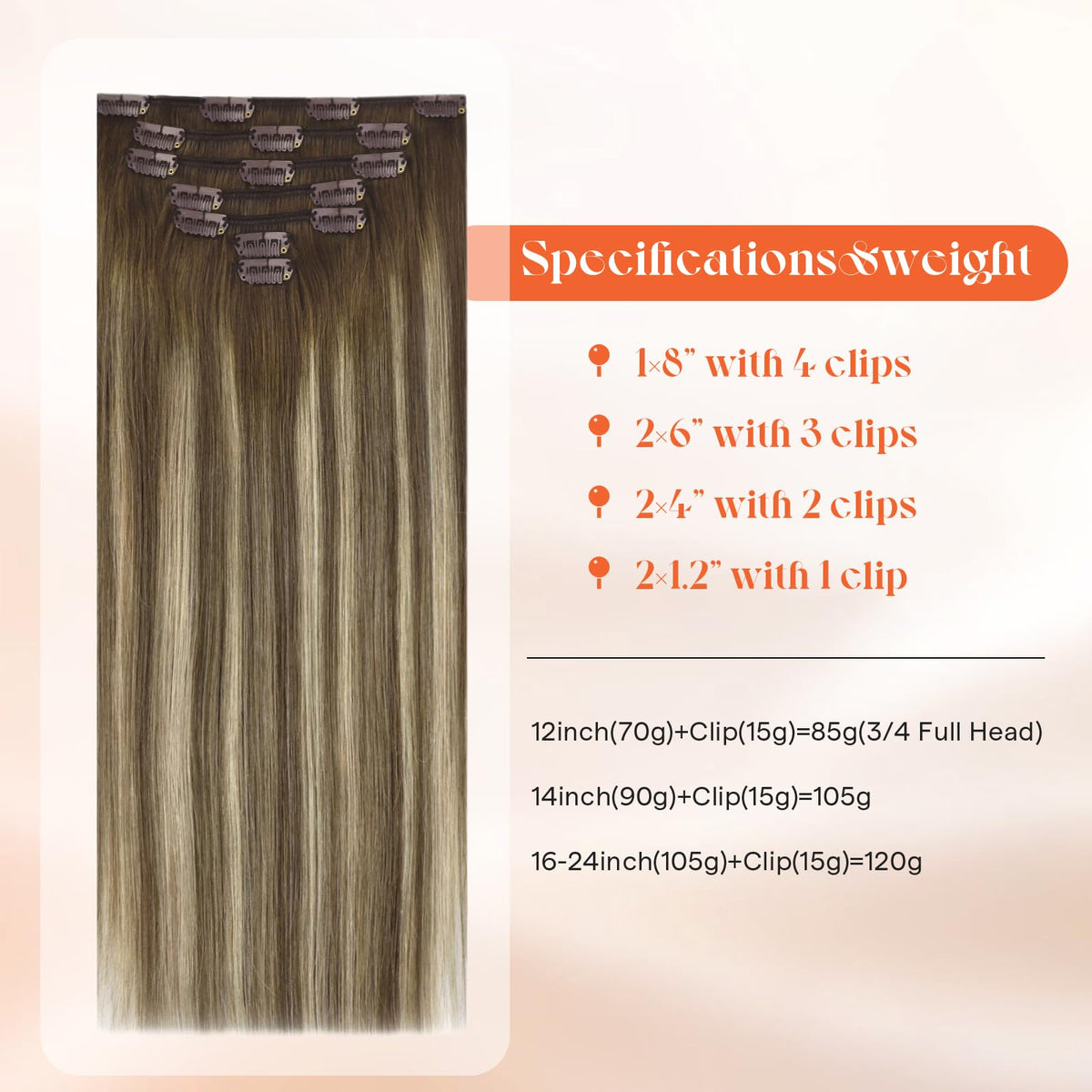 Model wearing Sunny Hair Clip-In Hair Extensions styled