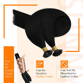 Model wearing Sunny Hair Flat Tip Hair Extensions