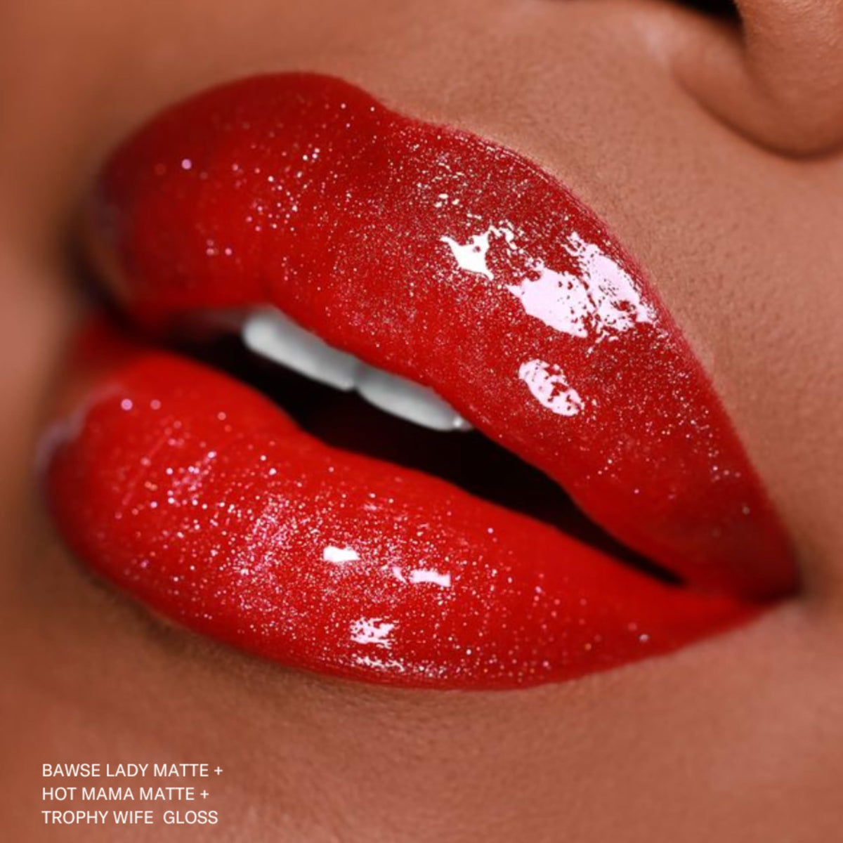 Model wearing The Lip Bar Bawse Lady Liquid Matte Lipstick