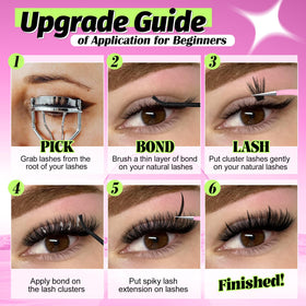 Model wearing Yawamica Spiky Lash Extensions