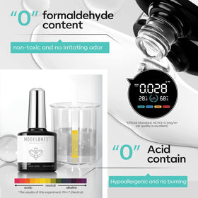 modelones 10ml gel top coat bottle front view