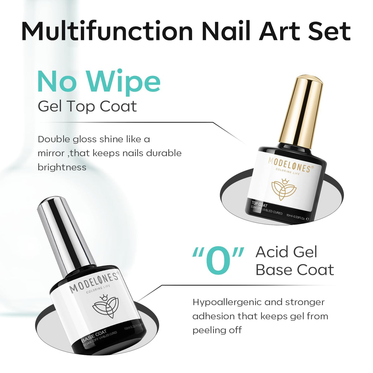 modelones 10ml nail primer bottle front view