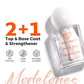 modelones 3-in-1 Nail Polish application on nails