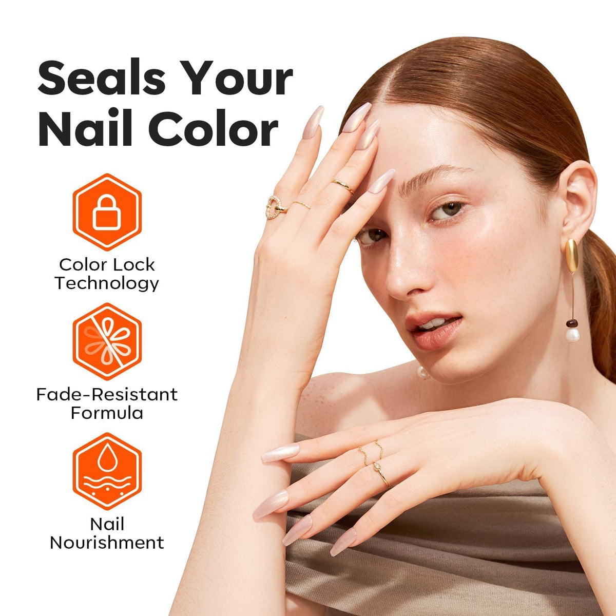modelones 3-in-1 Nail Polish with vitamins A & E ingredients