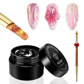 modelones 3D Nail Gel Kit with Nail Art Brush front view
