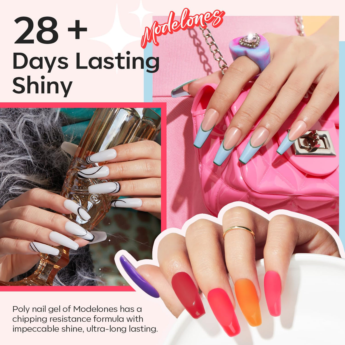 modelones 8W Nail Lamp included in Poly Nail Gel Kit