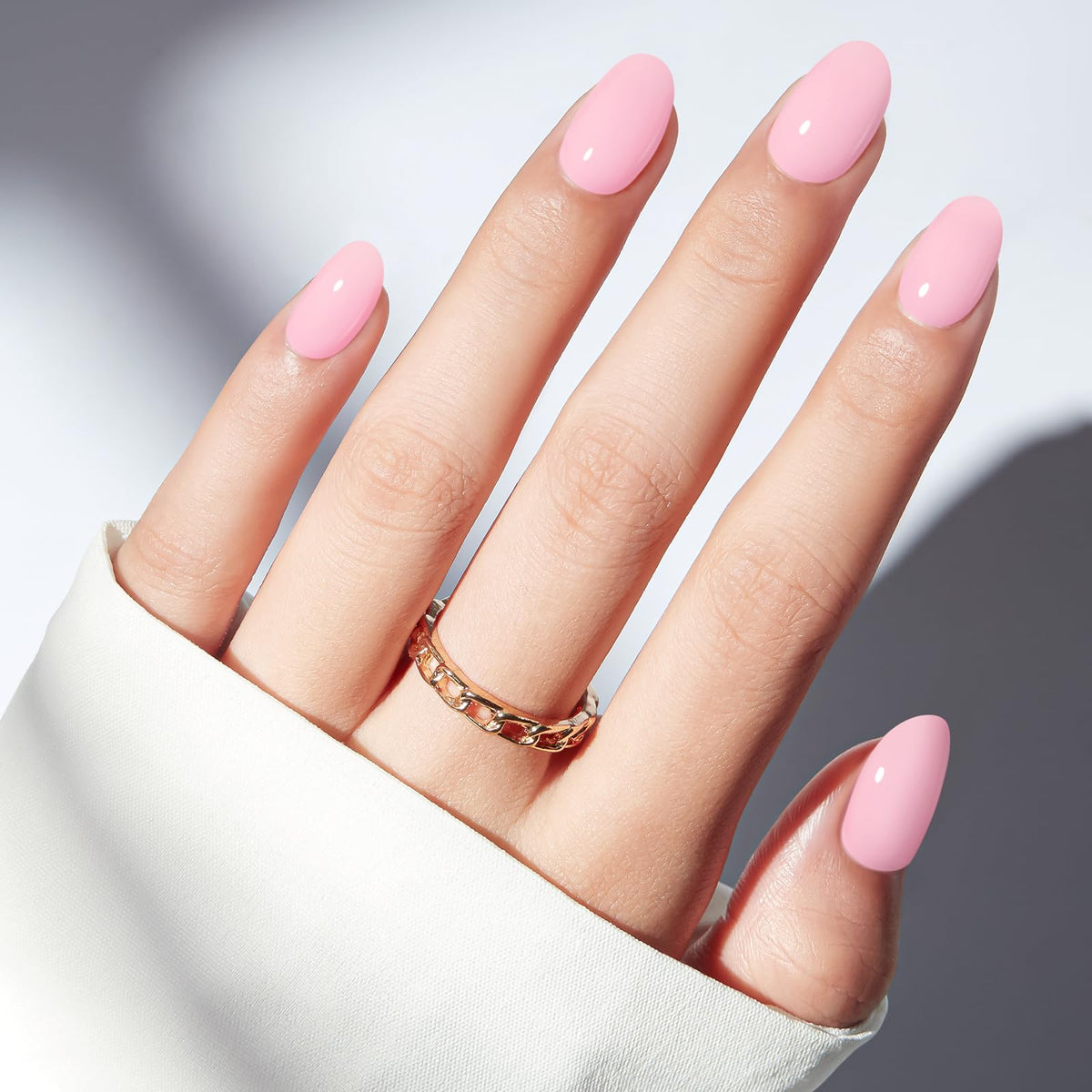 modelones Baby Pink Short Press on Nails Kit front view with packaging