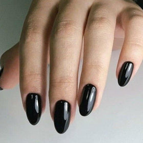 modelones Black Short Press on Nails Kit packaging front view