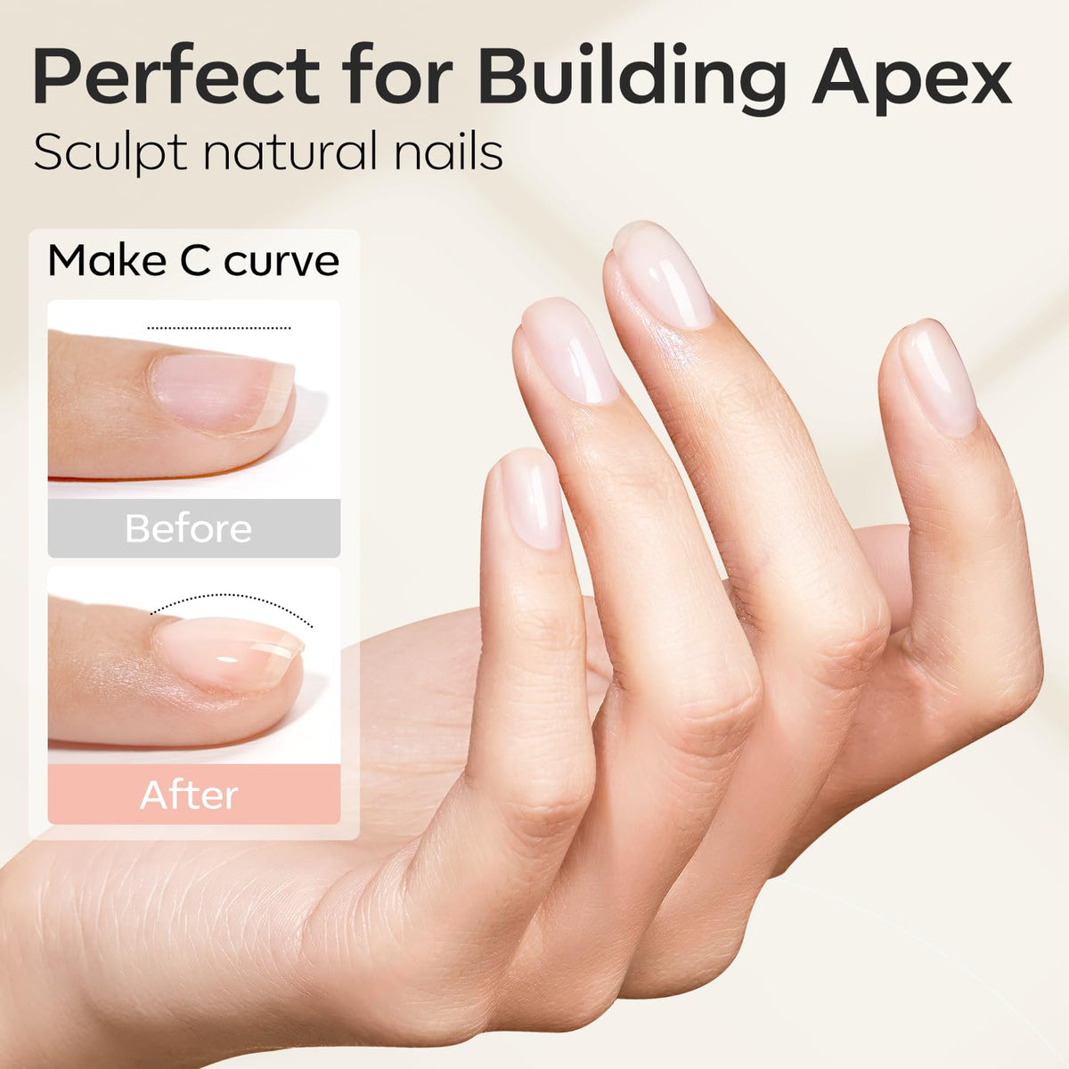 modelones Builder Nail Gel 10ml bottle side view