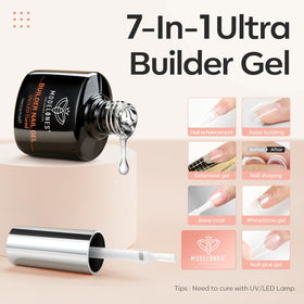 modelones Builder Nail Gel application brush close-up