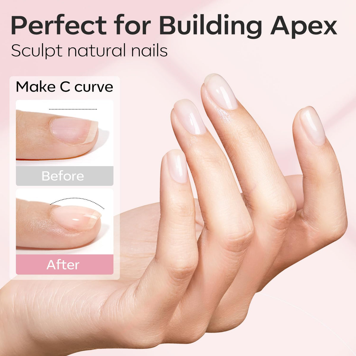 modelones Builder Nail Gel application brush close-up