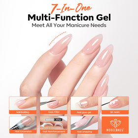 modelones Builder Nail Gel application on nails