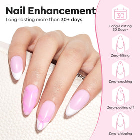 modelones Builder Nail Gel baby pink base coat with brush