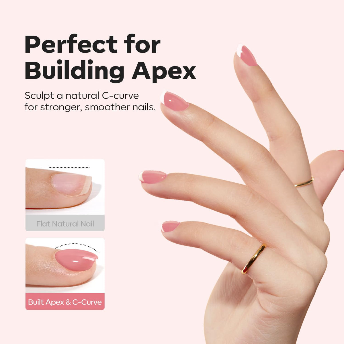 modelones Builder Nail Gel Blush Berry application brush