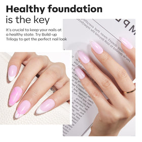 modelones Builder Nail Gel close-up of peachy baby pink gel