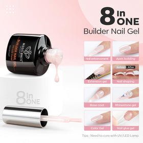 modelones Builder Nail Gel cover nude bottle front view