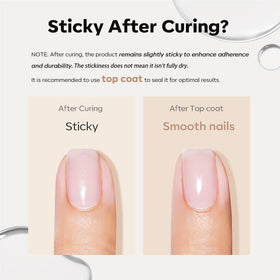 modelones Builder Nail Gel curing under UV lamp