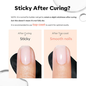modelones Builder Nail Gel curing under UV lamp